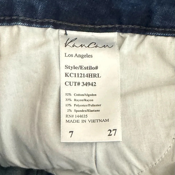 KanCan | Skinny Jeans Antique Wash Denim Mid Rise Stretch 5 Pocket EUC - Picture 6 of 7